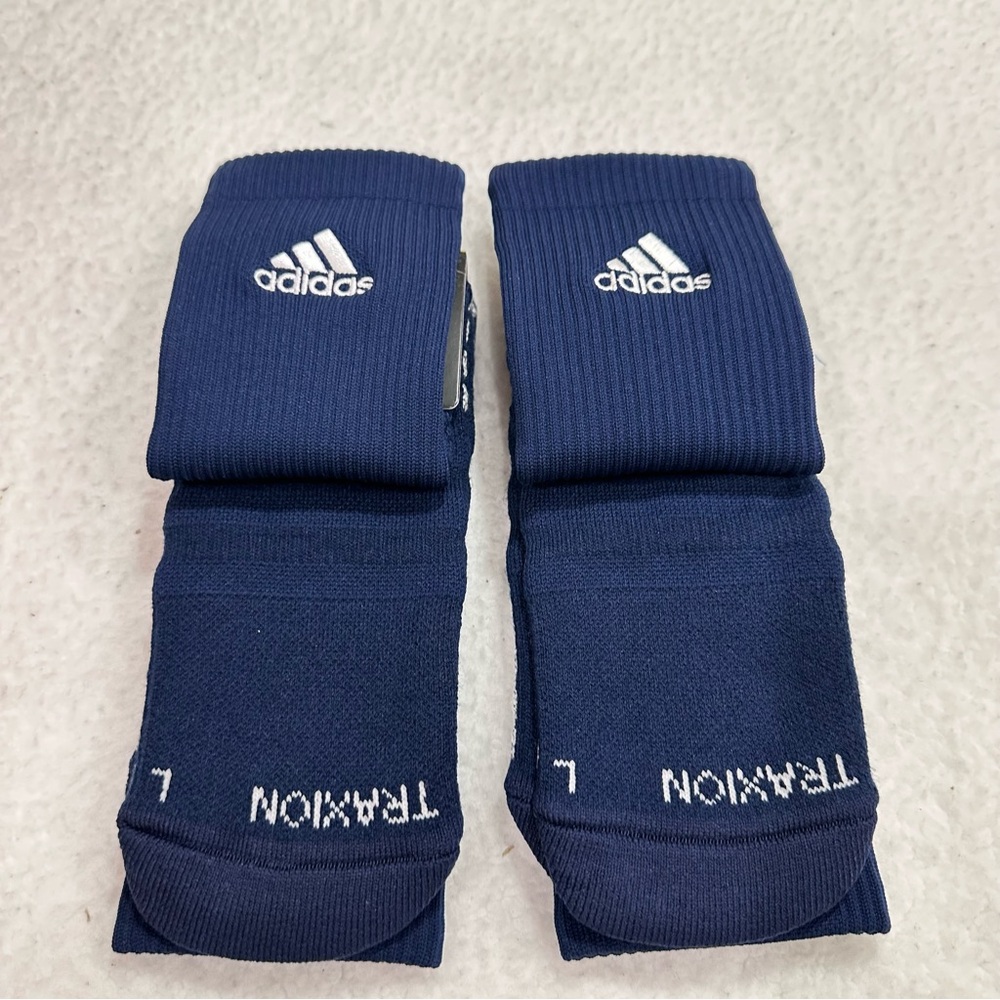 Navy Blue Adidas Socks - Picture 2 of 5